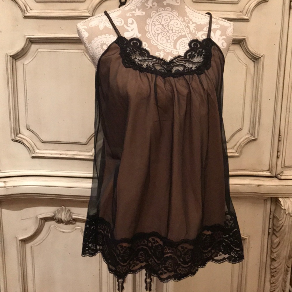 🎁BABY DOLL NIGHTY❤️MATCHING BIKINI PANTIE VTG LIKE NEW SM PETITE “1950-1960’s